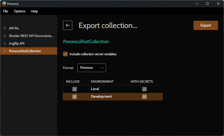 ExportCollectionFileFormat